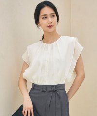 JIYU-KU /【カタログ掲載・接触冷感・洗える】シアーラミーローンフリル ブラウス/508342385