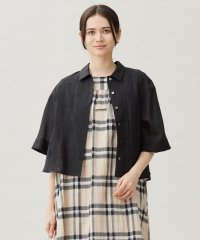 JIYU-KU /【カタログ掲載・接触冷感・洗える】シアーラミーローンクロップド丈 ブラウス/508342386