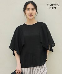JIYU-KU /【WEB限定・接触冷感・洗える】シアーラミーローンイレギュラーヘムスリーブ ブラウス/508342387