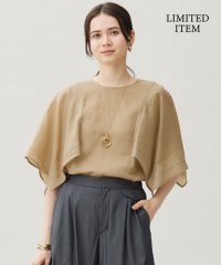 JIYU-KU /【WEB限定・接触冷感・洗える】シアーラミーローンイレギュラーヘムスリーブ ブラウス/508342387