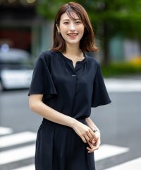 anySiS/【接触冷感・吸水速乾・UVカット】サラキレイ スキッパー ブラウス/508342388