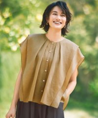 JIYU-KU(LARGE SIZE)/【カタログ掲載・接触冷感・洗える】シアーラミーローンフリル ブラウス/508342394