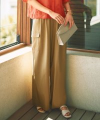 JIYU-KU /【カタログ掲載・接触冷感・UVカット・洗える】デニムライクボトムフレアワイド パンツ/508342409