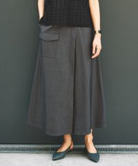 JIYU-KU /【カタログ掲載・接触冷感・UVカット・洗える】デニムライクボトムフレア スカート/508342412