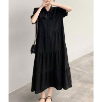 miniministore/ミニミニストア miniministore リボンタイ ティアードワンピースミモレ丈/508342430