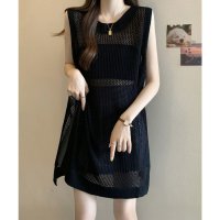 miniministore/ミニミニストア miniministore メッシュサマーニットワンピース スリット/508342432