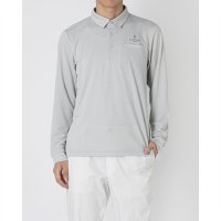 LANVIN SPORT/ランバン スポール LANVIN SPORT 変形ヘリンボーンジャカード長袖ポロシャツ【吸汗速乾/UV/508342767