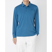 LANVIN SPORT/ランバン スポール LANVIN SPORT 変形ヘリンボーンジャカード長袖ポロシャツ【吸汗速乾/UV/508342767