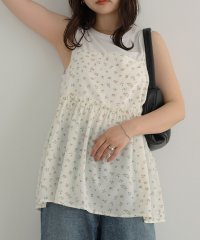 アンドミー andme 小花柄 ペプラム キャミソール トップス Freesia フリージア