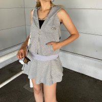 non-hedge/ノンヘッジ non－hedge シルバープレートノースリーブフードワンピース/508342796