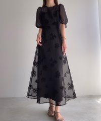 JUNOAH/ジュノア JUNOAH シアーフラワーマーメイドワンピース/508342821
