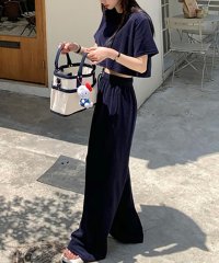 Girly Doll/ガーリードール Girly Doll セットアップ クロップドTシャツ&ワイドイージーパンツ/508342948