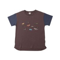 petit main/プティマイン petit main 恐竜刺繍半袖Tシャツ/508343107