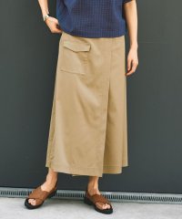 JIYU-KU(LARGE SIZE)/【カタログ掲載・接触冷感・UVカット・洗える】デニムライクボトムフレア スカート/508343394