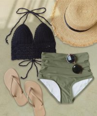 OSYAREVO/オシャレボ OSYAREVO 【ネット限定】クロシェ ビキニ 水着 【返品不可商品】/505939116