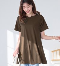 Alotta/アロッタ Alotta 【4つの機能付】フレアーロングチュニックTシャツ/507917313
