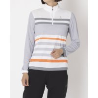 LANVIN SPORT/プリントスタンドハーフジップ長袖シャツ【Sunscreen NIR】/508244902