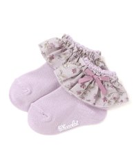 Tartine et Chocolat/【日本製】【お揃い】すみれ花プリントサテンリボンソックスベビー（8～13cm）/508331506