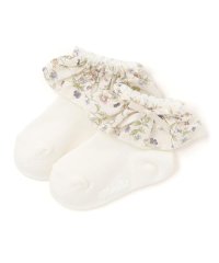 Tartine et Chocolat/【日本製】【お揃い】すみれ花プリントサテンリボンソックスベビー（8～13cm）/508331506