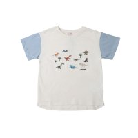 petit main/プティマイン petit main 恐竜刺繍半袖Tシャツ/508343107