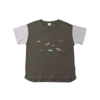 petit main/プティマイン petit main 恐竜刺繍半袖Tシャツ/508343107