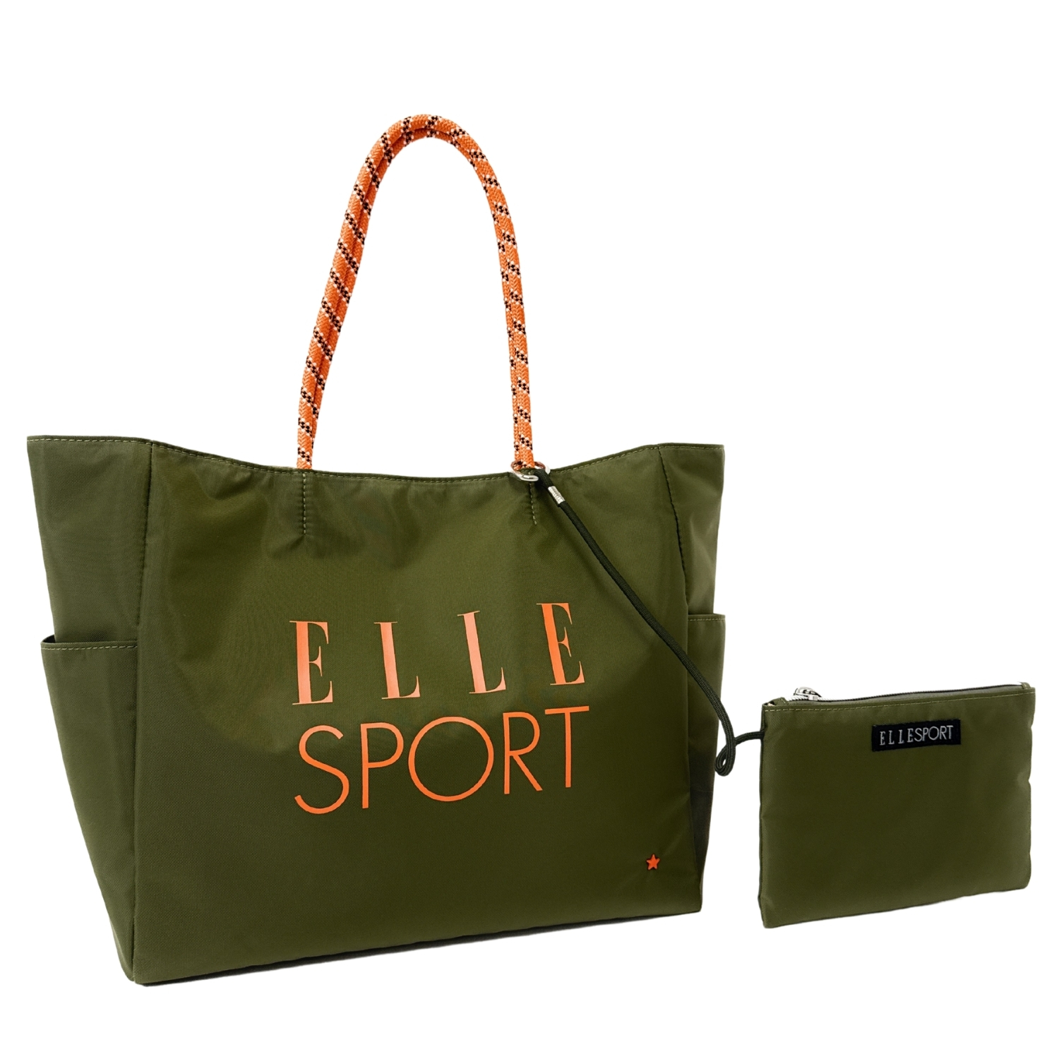 ELLESPORT ELLE SPORT ロングハンドル トートバッグ 軽量 はっ水