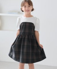 ROPE' PICNIC　KIDS/【KIDS/キッズ】ドッキングチェックワンピース/リンクコーデ/508344275