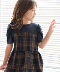 ROPE' PICNIC　KIDS/【KIDS/キッズ】ドッキングチェックワンピース/リンクコーデ/508344275