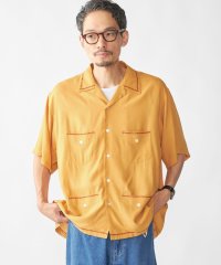 SHIPS MEN/RAJAT: ハンド エンブロイダリー バック ショートスリーブ シャツ/508344497