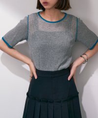 MAISON BREEZE reveur/メゾンブリーズレヴール MAISON BREEZE reveur 麻タッチ 配色デザインクルーネックトップス DTK/508344639
