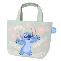 cinemacollection/シネマコレクション cinemacollection リロ＆スティッチ ランチバッグ カラーマチ付バッグ フラワー ディズニー スモールプラネット マチ付き お/508344732