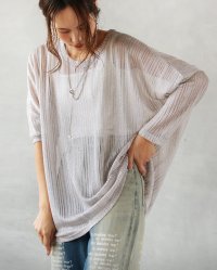 OTONA/オトナ OTONA シアーニットトップス 光と透け感が織りなす大人のニュアンススタイル/508344749