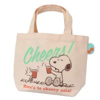 cinemacollection/シネマコレクション cinemacollection スヌーピー ランチバッグ カラーマチ付バッグ チェリー ピーナッツ スモールプラネット マチ付き お弁当か/508344774