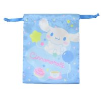 cinemacollection/シネマコレクション cinemacollection シナモロール 巾着袋 リボン巾着 きんちゃくポーチ シンプルかわいい サンリオ スモールプラネット 小物入/508344777