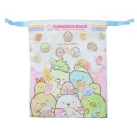 cinemacollection/シネマコレクション cinemacollection すみっコぐらし 巾着袋 リボン巾着 きんちゃくポーチ わくわくたぴおかコンビニ サンエックス スモールプラ/508344780