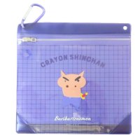 cinemacollection/シネマコレクション cinemacollection クレヨンしんちゃん クリアポーチ カラビナジッパーケース ぶりぶりざえもん ティーズファクトリー 小物入れ/508344807