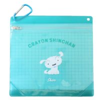 cinemacollection/シネマコレクション cinemacollection クレヨンしんちゃん クリアポーチ カラビナジッパーケース シロ ティーズファクトリー 小物入れ アニメキャ/508344808