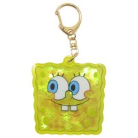cinemacollection/シネマコレクション cinemacollection スポンジボブ キーリング ホロキラキーホルダー フェイス ティーズファクトリー プレゼント キャラクター /508344817