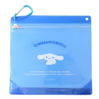 cinemacollection/シネマコレクション cinemacollection シナモロール クリアポーチ カラビナジッパーケース サンリオ ティーズファクトリー 小物入れ キャラクター/508344826