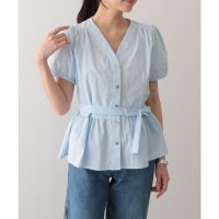 Lace Ladies/レースレディース Lace Ladies 2WAY ベルト付き Vネック ペプラム ブラウス/508344885