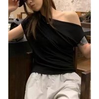 Lace Ladies/レースレディース Lace Ladies オフショルダー サイドギャザー 半袖 デザイン カットソー/508344908