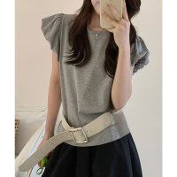 Lace Ladies/レースレディース Lace Ladies ギャザー パフスリーブ クルーネック Tシャツ トップス/508344913