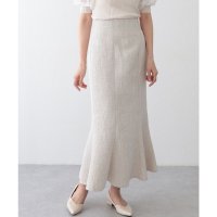 Lace Ladies/レースレディース Lace Ladies ツイード バックスリット マーメイド ロング スカート/508344924
