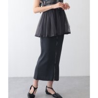 Lace Ladies/レースレディース Lace Ladies フロント ダブルジップ ニット タイト ロング スカート/508344926