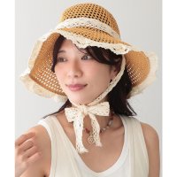 Lace Ladies/レースレディース Lace Ladies レース リボン メッシュ ビッグ ハット/508344943