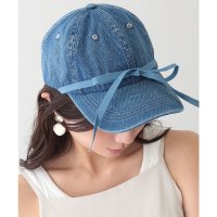 Lace Ladies/レースレディース Lace Ladies リボン付き プチ ハート デニム ベースボール キャップ/508344956