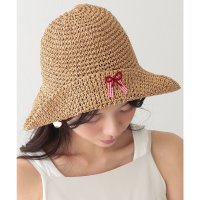 Lace Ladies/レースレディース Lace Ladies チェック柄 プチ リボン付き メッシュ バケット ハット/508344957