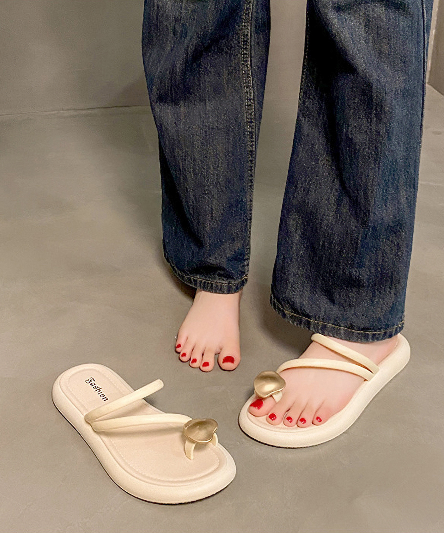 美品★ルイヴィトン・キャンバス ブランドロゴストラップ トングサンダル(8) セール】PLUMP THONG SANDAL / プランプトングサンダル