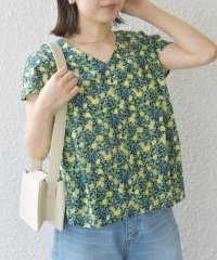 SHIPS Colors WOMEN/SHIPS Colors:〈洗濯機可能〉ボタニカル プリント Vネック ブラウス/508345144