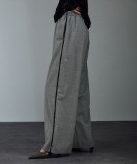 サロン　アダム　エ　ロペ/【WEB限定】GREENWOOLサイドベロアラインパンツ［ストレッチ・接触冷感・防シワ］/508345236